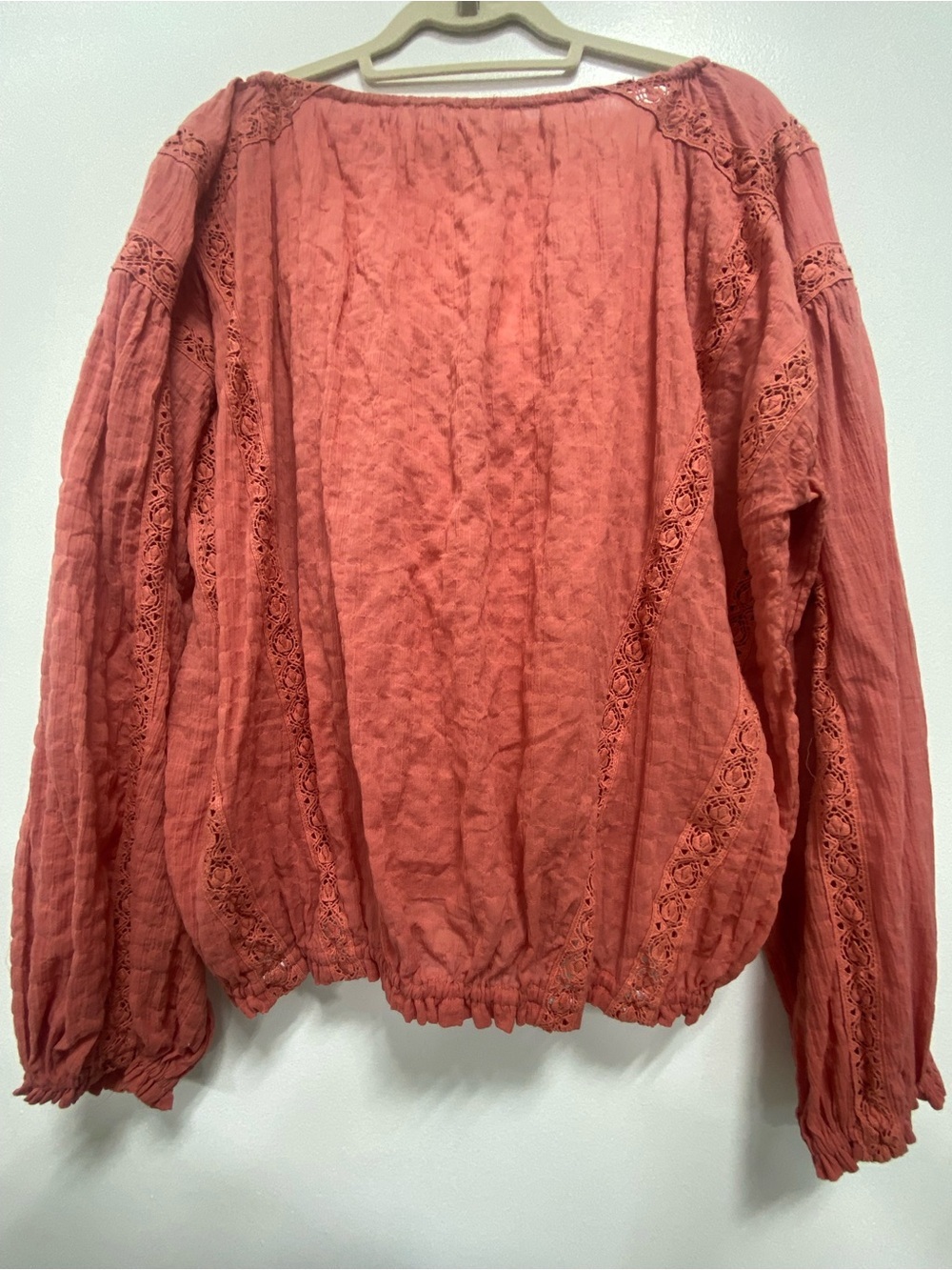 Free People Athena dusty Rose Embroidered top - Picture 7 of 7